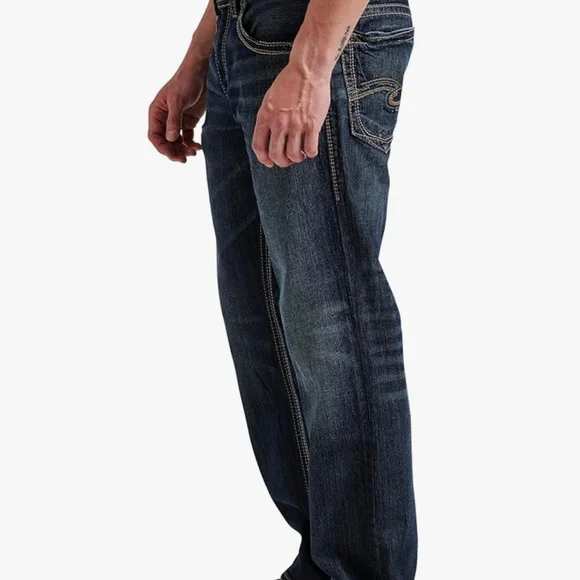 Silver Jeans Blue Straight Leg Men's Jeans - Picture 7 of 7